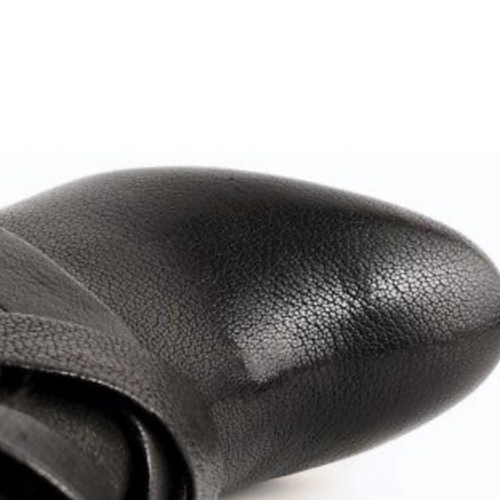 Pour La Victoire Chic Black Leather Fur Trim Boots - Picture 11 of 14